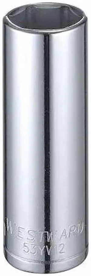 WESTWARD 53YV12 WESTWARD 1/2 in Drive, 21mm Hex Metric, Socket, 6 Points,