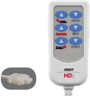 CREST BCAA600 HD2 Bed Control,8 ft.,Cord,Various Br