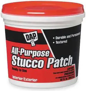 DAP 60590 All-Purpose Stucco Patch, 1 gal, Tub, White, All-Purpose