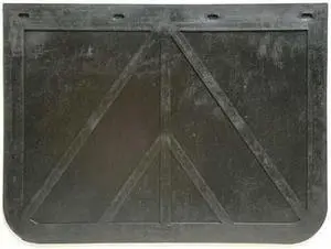 BUYERS PRODUCTS B2418LSP Mud Flaps, 18 in X 24 in, Rubber, Black, 1 PR