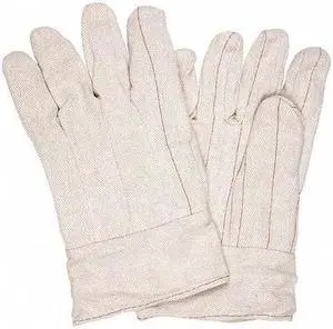 MCR SAFETY 9018CB Knit Gloves, Back: Natural, Large, 12 PK