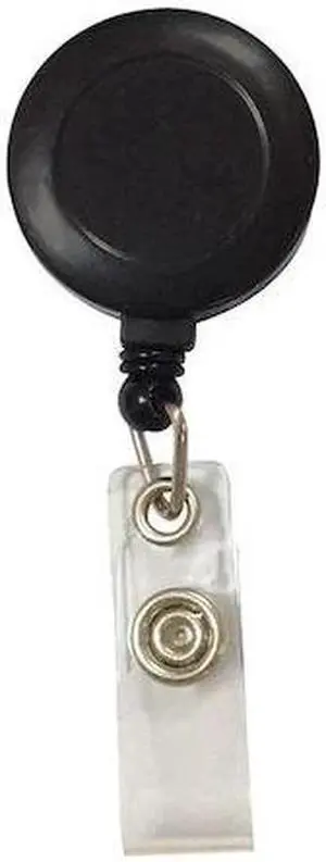 ZORO SELECT 25DU59 Badge Holder, Black, Single Color, 10 PK