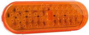 GROTE G6003 Stop/Tail/Turn LED Lamp,Oval,Yellow