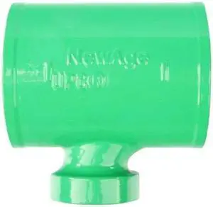 ZORO SELECT ZFB221214 Sanitary Tee Sanitary Tap Tee, 1-1/2" x 2" Pipe, Female