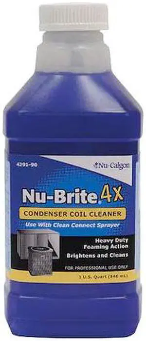 NU-CALGON 4291-90 Coil Cleaner, 32 oz, Bottle, Blue