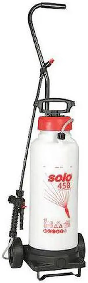 SOLO 458-Rollabout 3 gal Handheld Sprayer, Poly, 6 ft L Hose, 28 in L Wand,
