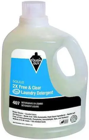 TOUGH GUY 5GUU2 TOUGH GUY 210 oz. High Efficiency Liquid Laundry Detergent