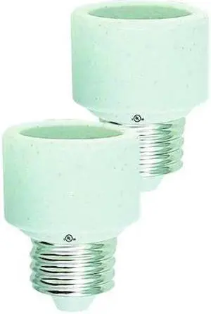 MIRACLE LED 602219 U.L. Listed 1 Inch Stackable Porcelain Socket Extenders,PK2