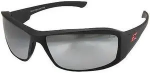 EDGE EYEWEAR XB137 Brazeau Torque, Safety Glasses Anti-Scratch, Silver Mirror