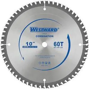 WESTWARD 24EL99 10",60-Teeth Circular Saw Blade