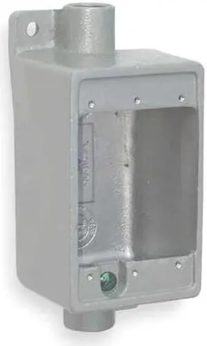 HUBBELL KILLARK FDC-1M Weatherproof Electrical Box, 28 cu in, FDC Box Type, 1
