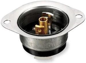 HUBBELL WIRING DEVICE-KELLEMS HBL7595 Midget Flanged Locking Inlet, ML-2P, 15