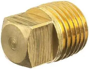 ZORO SELECT ZUSA-PF-10591 Brass Square Head Plug, Male BSPT