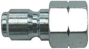 ZORO SELECT 1MDH1 Quick Connect Plug,3/8 (F)NPT