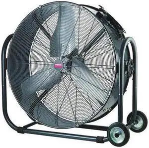 DAYTON 1YNW3 Mobile Air Circulator 24" Non-Oscillating , 115VAC , 3600/5800 CFM