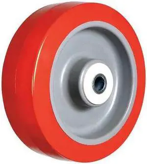 ZORO SELECT 2RZC5 Caster Wheel, 600 lb., 4 D x 2 In., Core Color: Gray
