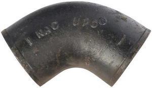 ZORO SELECT 220536 1/5 Bend 1/5 Bend, 2" Pipe, Female Socket, Cast Iron, 0 psi