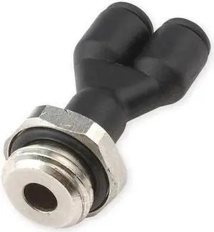 LEGRIS 3158 06 13 Push-Fit Wye Fitting, 6mm Tube Size, Fiberglass-Reinforced