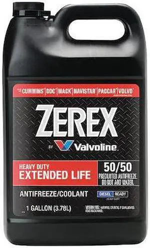 ZEREX ZXEDRU1 Antifreeze Coolant,1 gal.,RTU