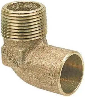 NIBCO 707-4R-LF 1/2X3/4 Reducing Elbow,90 Deg,1/2 x 3/4 In
