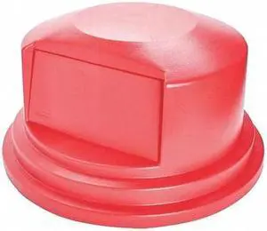RUBBERMAID FG265788RED Brute Trash Can Top,Dome,Swing Closure,Red