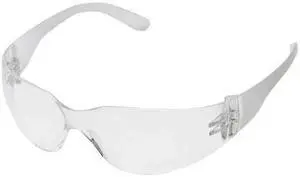 CONDOR 4EY97 Safety Glasses, Condor V, Wraparound, Frameless, Clear Frosted