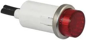 ZORO SELECT 20C844 Raised Indicator Light,Red,12V