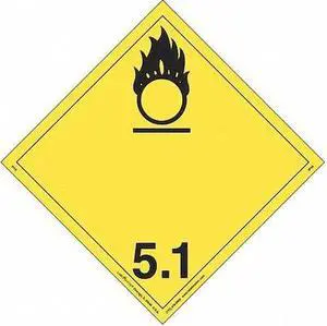 LABELMASTER IPV6 Oxidizer Placard, International, PK25