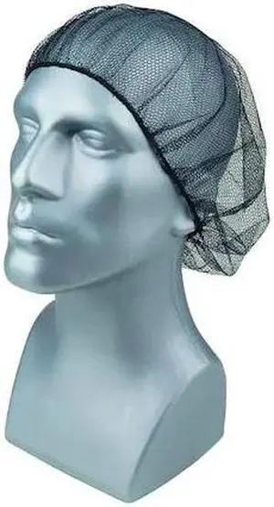 CONDOR 29JW50 Hairnet, Nylon, 28 in Dia., Black, XL, 144 PK