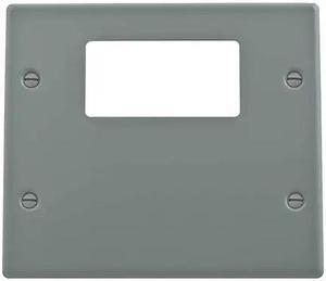 HUBBELL WIRING DEVICE-KELLEMS HBL4747RXGY Plate,4000 Series Raceway,Plates