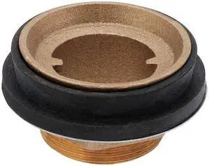 ZORO SELECT SP-250 Toilet Spud, 2 x 1 1/2 In, Brass/Rubber