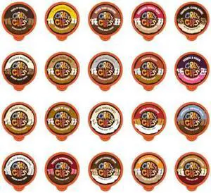 CRAZY CUPS WM-CC-Flavored-VP-20 Crazy Cups Flavored Coffee Variety Pack-20 Ct