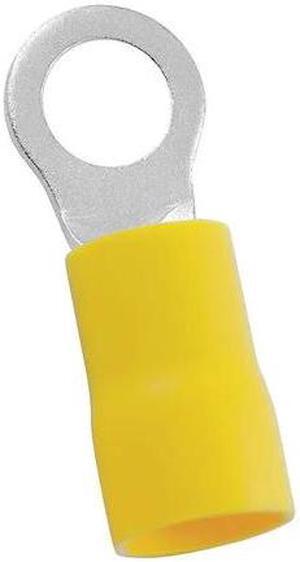 POWER FIRST 5WHA7 4 AWG Vinyl Ring Terminal 3/8" Stud PK20