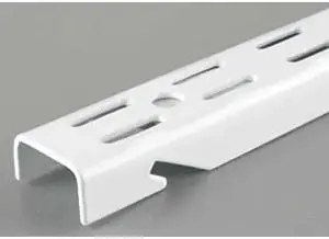 ZORO SELECT 0120-48WT 48 IN White Dual Slot Standard
