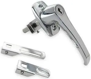 ZORO SELECT 1XNZ5 Cam Latch,Keyed,Chrome,L Handle