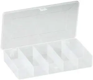 PLANO MOLDING 3449-87 7 Compartment Box, 6-1/2"L x 3-3/4"W x 1.13"H