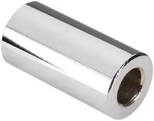 ZORO SELECT MPB1381 Spacer, 1/2 in Screw Size, Chrome Plated Steel, 2 in