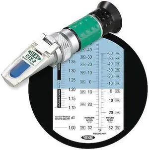 VEE GEE CTX-2 Analog Refractometer Coolant Freezing Point F 1.0