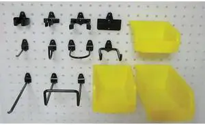 ZORO SELECT 5TPJ5 Pegboard Hook Assortment Kit,95 Pc