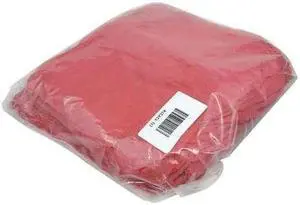 ZORO SELECT 21825 New Red Shop Towels, Cotton, 12 in x 12 in, 100 Towels/Pack