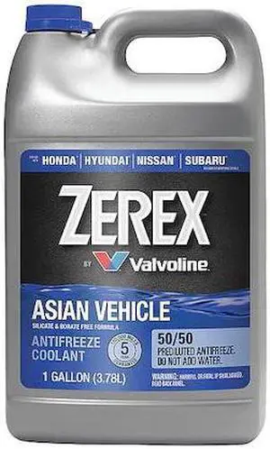 ZEREX 861398 Antifreeze Coolant,Blue,1 gal. Sz,7.5 pH