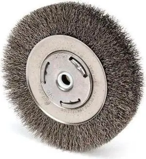 WEILER 93113 Crimped Wire Wheel Wire Brush, Arbor, 6"