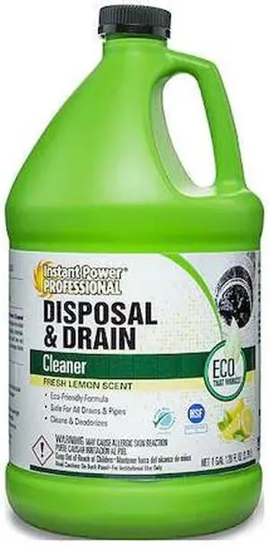 INSTANT POWER PROFESSIONAL 8816 Disposal and Drain Cleaner,1 gal.,Lemon