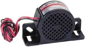 VELVAC 697297 Back up Alarm,97dB,Black,2-3/4 In H