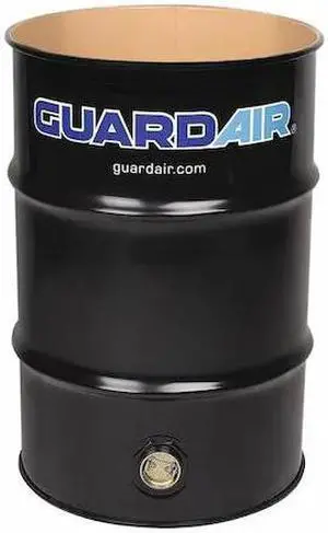NORTECH N630 Vacuum Drum,Open Head,30 gal.,Black
