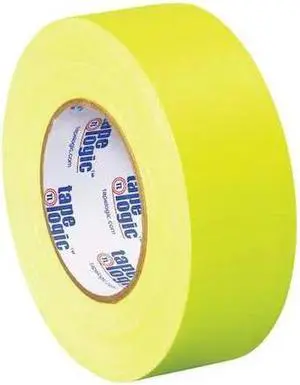 Tape Logic T9874FY3PK 2 in. x 50 Yards Fluorescent Yellow Tape Logic 11 mil Gaffers Tape, Pack of 3 - 3 Per Case