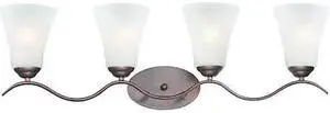 MAXIM 12084FTOI Vital 4-Light 31.5" Wide Oil Rubbed Bronze Vanity Light