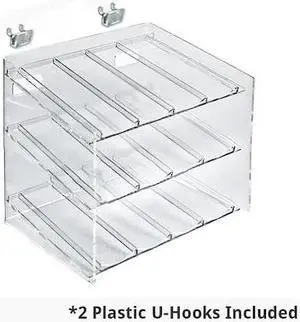 AZAR DISPLAYS 222483 3 Tier 12 Comp. Cosmetic Nail Polish Display 12"W x 8.5"D