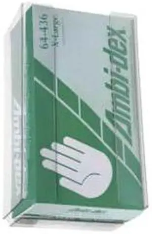 OMNIMED 305360-H Single Clear PETG Horizontial Mount Glove Box Holder OMNIMED 305360-H Single Clear PETG Horizontial Mount Glove Box Holder