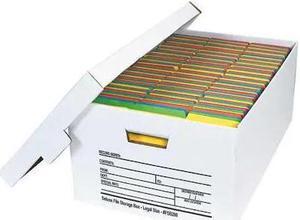 PARTNERS BRAND FSB280 Deluxe File Box,24x15x10",PK12, 200#/ECT-32 Single Wall